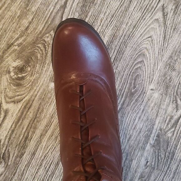 TREMP Made In Italy Brown Leather Lace Up Boots👢 - Picture 9 of 16